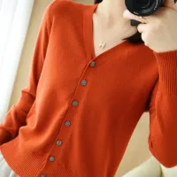 Andy Cashmere V-Neck Cardigan thumbnail 4