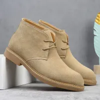 Men's Suede Pointed Chelsea Boots thumbnail 1
