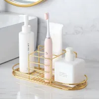 Gold Toothbrush Holder Shelf thumbnail 2