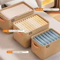 Fabric Foldable Storage Box Organizer thumbnail 5