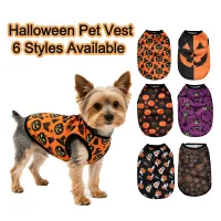 Halloween Pumpkin Pet Vest Costume thumbnail 1