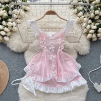 Sexy Halter Playsuit with Lace-Up thumbnail 4