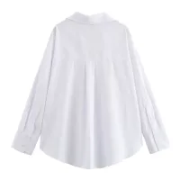 Cotton Oxford Lapel Blouse thumbnail 4