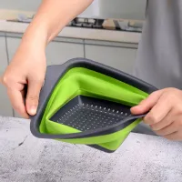 Foldable Silicone Colander Basket thumbnail 3