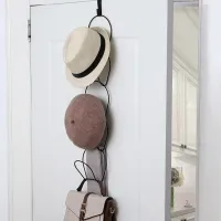 Hat & Cap Door Hanger Storage Rack thumbnail 3