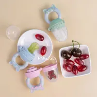 4pcs Silicone Baby Fruit Feeder Pacifier Set thumbnail 1
