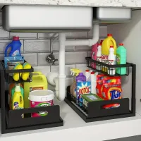 2-Tier Under Sink Pull-Out Organizer thumbnail 3