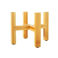 Tall Wooden Plant Stand Rack thumbnail 3