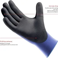 12-Pair PU Coated Work Gloves thumbnail 4