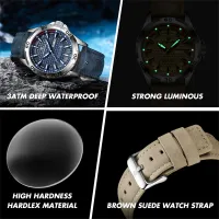 PAAZOMU Men's Luminous Date & Day Quartz Watch thumbnail 2