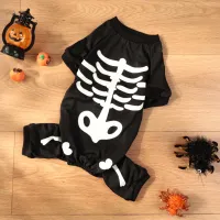 Skull Bone Halloween Dog Jumpsuit thumbnail 6