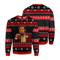 Leo DiCaprio Meme Ugly Christmas Sweater thumbnail 1