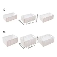 Foldable Fabric Storage Bin with Dividers thumbnail 6