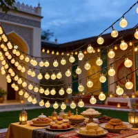 Solar Crystal Globe String Lights thumbnail 1