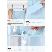 Over Door Storage Organizer With Mesh Pockets thumbnail 3