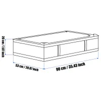 Collapsible Under Bed Storage Bins thumbnail 3