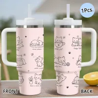 Cat-Themed Insulated Tumbler 40oz thumbnail 2