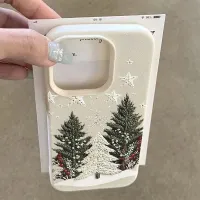 Christmas Tree Lychee Texture iPhone Case thumbnail 3