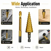 Titanium Coated Drill Bit Set 6-Piece thumbnail 5