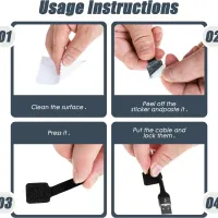 Velcro Cable Ties - Desktop Organizer thumbnail 4
