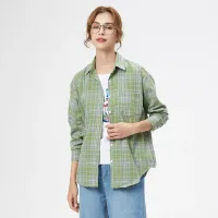 Casual Plaid Long Sleeve Blouse thumbnail 3