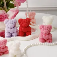 Rose Bear Scented Candle Gift thumbnail 1