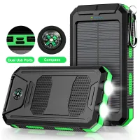 30000mAh Solar Power Bank with LED Flashlight thumbnail 1