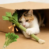 Interactive Catnip Chew Toy with Bell thumbnail 1