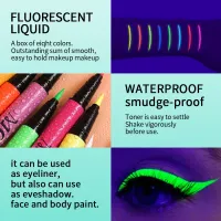 Neon Face & Body Paint Set with UV Light thumbnail 3
