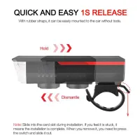Solar Bike Light Set with Horn thumbnail 6