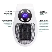 Mini Plug-in Wall Heater with Remote thumbnail 1