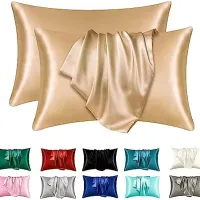 Coral Satin Pillowcase Set of 2 thumbnail 1