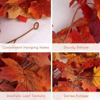 2M Artificial Maple Leaf Garland thumbnail 5