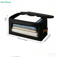 Foldable Fabric Storage Bins with Clear Window thumbnail 6