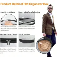 3-Piece Hat Storage Bucket Set thumbnail 5