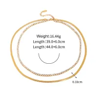 18K Gold Plated Snake Chain Necklace thumbnail 3