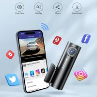 AZDOME 1296P WiFi Dash Cam thumbnail 1