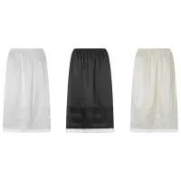 Satin Half Slip with Lace Trim thumbnail 3