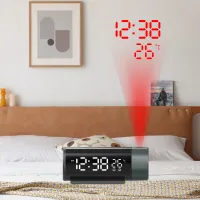 Digital Projection Alarm Clock with Temperature thumbnail 1
