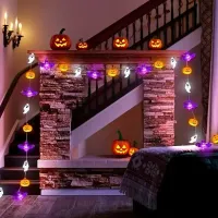 Halloween LED String Lights Pumpkin Bat Ghost thumbnail 4