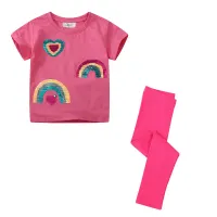 Unicorn Girls T-Shirt + Leggings Set thumbnail 2