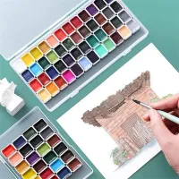 60 Color Watercolor Paint Set thumbnail 1