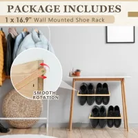 Wall Mounted Shoe Rack Organizer thumbnail 2