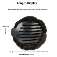 Synthetic Hair Bun Set with Claw Clip thumbnail 3