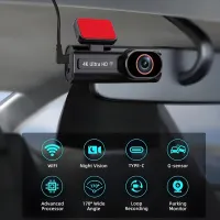 4K Dual Lens Dash Cam with WiFi GPS thumbnail 2