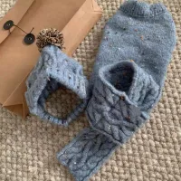 Pet Fleece Sweater Vest with Hat & Scarf Set thumbnail 4