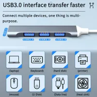 4-Port USB C Hub with OTG thumbnail 2
