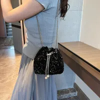 Sequin Korean Bucket Crossbody Bag thumbnail 2