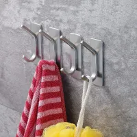4-Pack Self-Adhesive Wall Hooks thumbnail 3