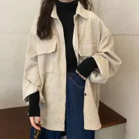 Women's Retro Corduroy Shirt Jacket thumbnail 3